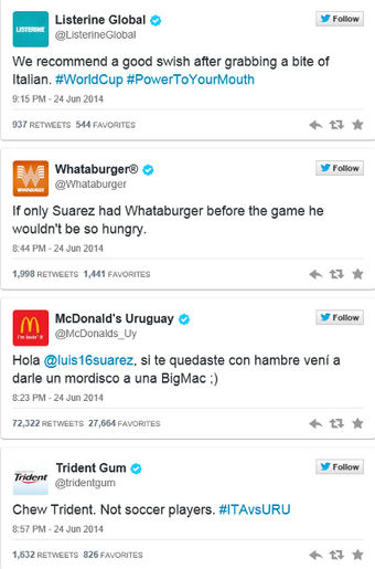 Cómo han aprovechado las marcas en Twitter el mordisco de Luis Suárez - Noticia - Internacional - MarketingNews.es | Seo, Social Media Marketing | Scoop.it