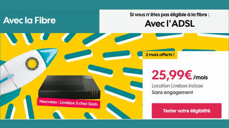Deux mois sont offerts avec la box fibre de Sosh &agrave; petit prix | Infrastructures num&eacute;riques avanc&eacute;es | Scoop.it