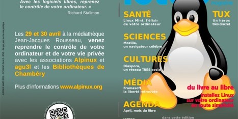 Chambéry | Médiathèque Rousseau : "29 et 30/04, Alpinux' Install Party 2016 | Ce monde à inventer ! | Scoop.it
