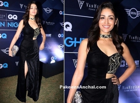 Yami Gautam in Zara Umrigar thigh-high slit Gown, #ActressInBlackDresses, #ActressInGowns, #BollywoodActress, #BollywoodDesignerDresses, #CelebrityDresses, #DesignerWear, #Gowns, #PartyWearGowns, #... | Indian Fashion Updates | Scoop.it