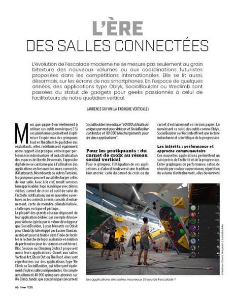 L'escalade connect&eacute;e et l'entra&icirc;nement 2.0 &agrave; l'honneur !&nbsp; | 6 - Innovations technologiques | Scoop.it
