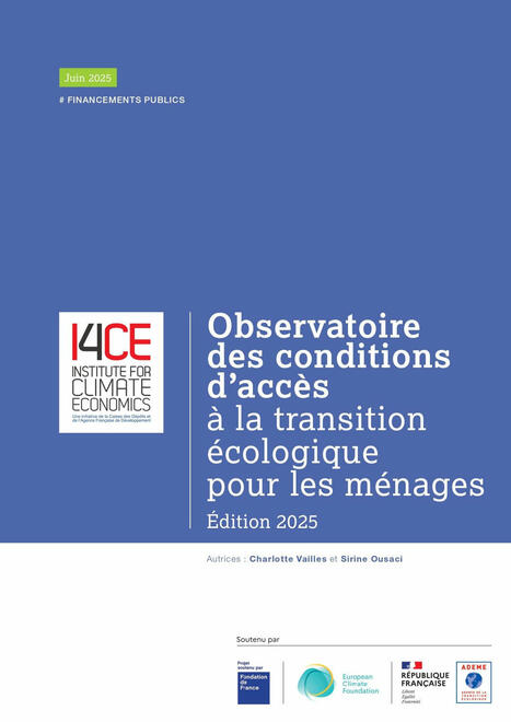 Observatoire des conditions d’accès à la transition écologique pour les ménages, édition 2025 | Protection sociale | Scoop.it