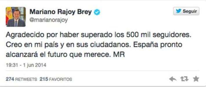 Más de 300.000 seguidores de Twitter de Mariano Rajoy son falsos | Moedetriana Journal | Un magazine canalla | Partido Popular, una visión crítica | Scoop.it