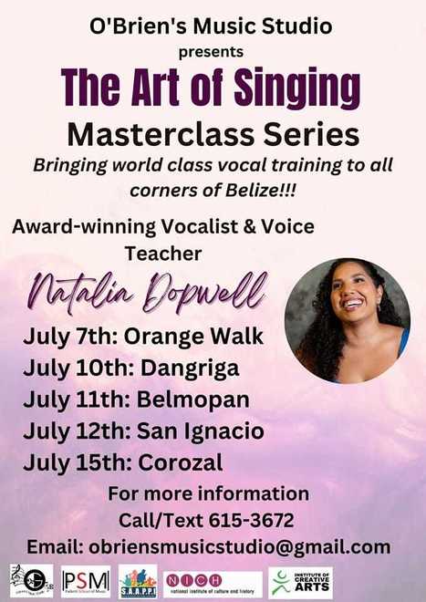The Art of Singing Masterclass | Cayo Scoop!  The Ecology of Cayo Culture | Scoop.it