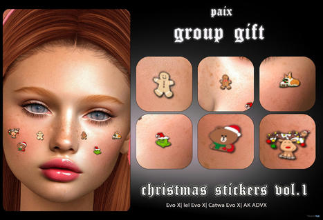 Second Life Marketplace - candy cane Present 2,.Fits Maitreya and