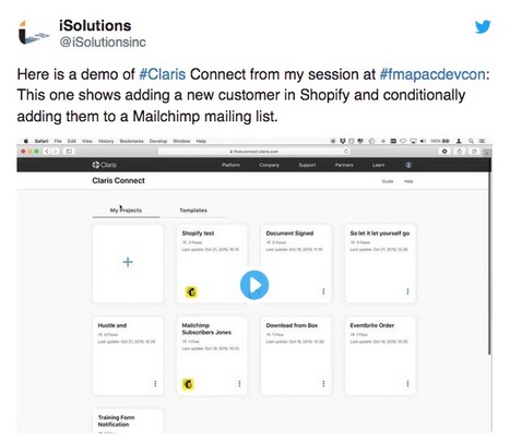 Claris Connect training | FileMaker - iSolution | Learning Claris FileMaker | Scoop.it
