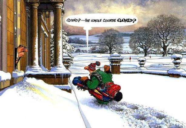 Winter Golf Cartoons and Pictures | WINTER FUN