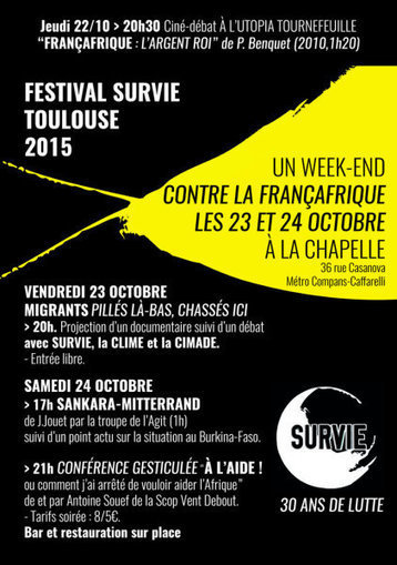 Festival contre la Françafrique du 22 au 24 octobre 2015 | Actualités Afrique | Scoop.it