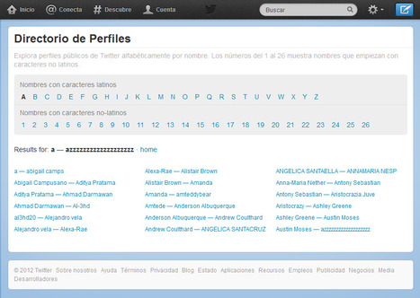 Twitter presenta un directorio de perfiles | Bibliotecas Escolares Argentinas | Scoop.it