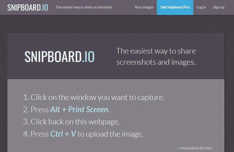 Snipboard.io : le moyen le plus simple pour partager des captures d'écran | Freewares | Scoop.it