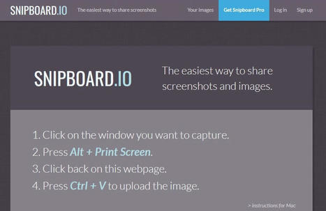 Snipboard.io : le moyen le plus simple pour partager des captures d'écran | information analyst | Scoop.it