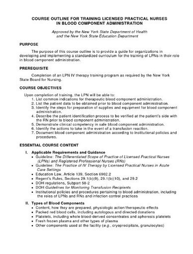 Licensed Practical Nurse Lpn Resume