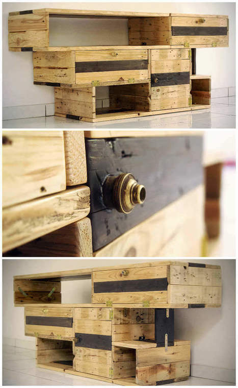 Meuble TV Design / Design TV Stand From Pallets Wood | 1001 Pallets ideas ! | Scoop.it