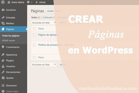 ✅ Cómo crear Páginas en WordPress | Seo, Social Media Marketing | Scoop.it
