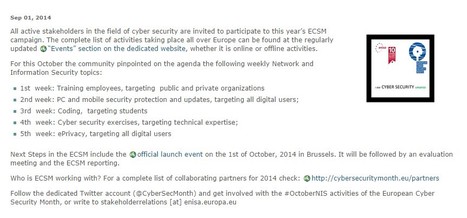 October is Cyber Security Month. Webform available online! — ENISA | 21st Century Learning and Teaching | Scoop.it