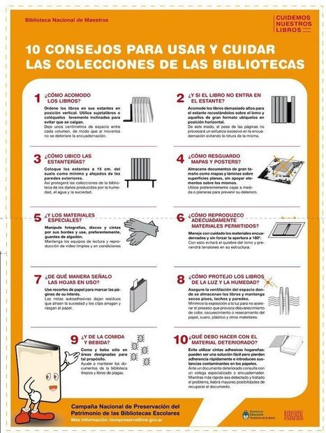 10 consejos para usar y cuidar las colecciones de las bibliotecas | RINCON DEL BIBLIOTECARIO | Bibliotecas escolares de Albacete | Scoop.it