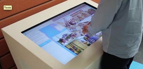 Un écran tactile MultiTouch dans le Hall de l'école Polytech de Lille | Cabinet de curiosités numériques | Scoop.it