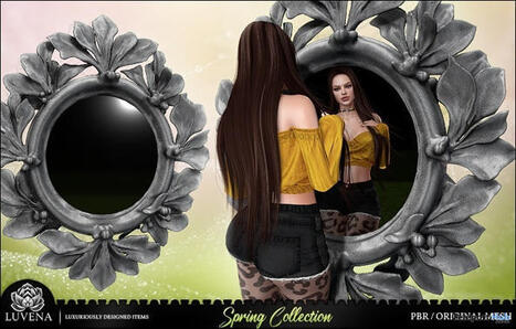 Vintage Mirror Tintable 5L Promo by LUVENA | Teleport Hub - Second Life Freebies | Second Life Freebies | Scoop.it