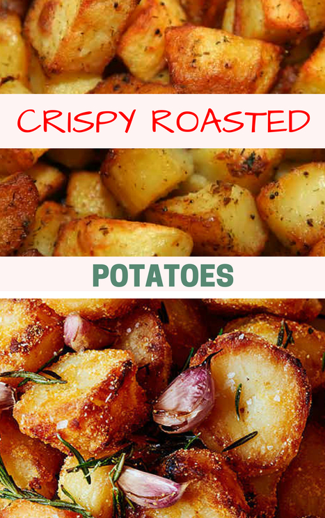 Crispy Roasted Potatoes with Garlic | How to Make Crispy Roast Potatoes | Best Easy Recipes | Scoop.it