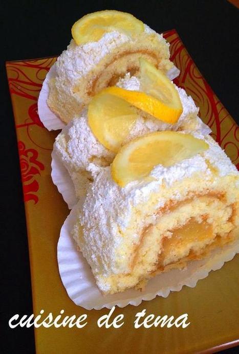 biscuit roulé au citron | recettes pour le dessert : gateaux, desserts et patisseries, boissons rafraichissantes ou boissons chaudes selon la saison | Scoop.it