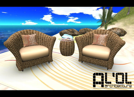 Woven Chair Set by AL'OL Homes | Teleport Hub | Second Life Freebies | Scoop.it