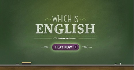 Which Is English? | Test your knowledge ... | Digital Delights - Avatars, Virtual Worlds, Gamification | Scoop.it