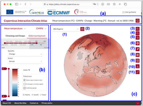 Cartographie numérique: Atlas climatique interactif Copernicus | Regards croisés sur la transition écologique | Scoop.it