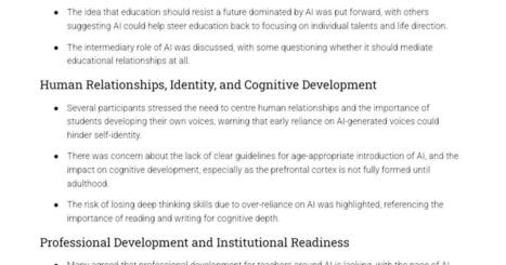 Summary of Zoom chat from “AI and the Future of Education: Disruptions, Dilemmas and Directions” - Google Docs | E-Learning-Inclusivo (Mashup) | Scoop.it