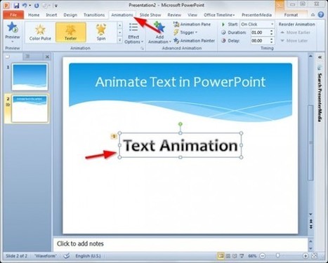 Cómo animar el texto en PowerPoint .PPT - Plantillas Power Point | Presentaciones PowerPoint | Scoop.it