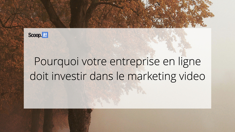 Pourquoi votre entreprise en ligne doit investir dans le marketing vid&eacute;o - Blog Scoop.it France | Mon site web : Scoop.it | Scoop.it