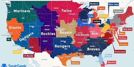 This is what MLB fandom looks like across the country | Geography Education | Scoop.it