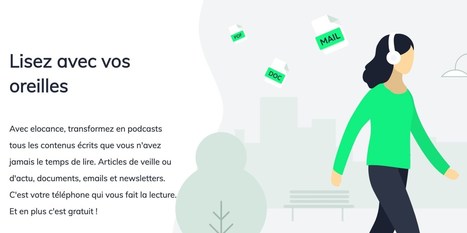 Application mobile : Elocance; transformer en audio n'importe quel texte | Veille professionnelle des Bibliothèques-Médiathèques de Metz | Scoop.it