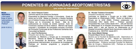 Mesa 1:  ¿Qué papel juega el óptico optometrista en la Sanidad Pública? | Formación Optometristas 2.0 | Scoop.it