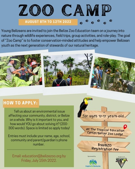 Belize Zoo Conservation Camp 2022 | Cayo Scoop!  The Ecology of Cayo Culture | Scoop.it