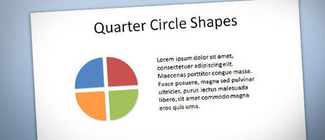 How to Insert a Quarter Circle Shapes in PowerPoint 2010 | PowerPoint Presentation | PowerPoint presentations and PPT templates | Scoop.it