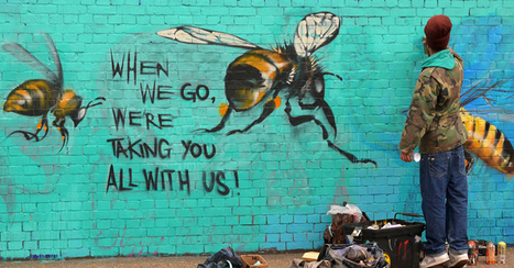 Street Artist Educates People About The Fatal Impacts That The Death Of Bees Has On Everyone Of Us | IELTS, ESP, EAP and CALL | Scoop.it