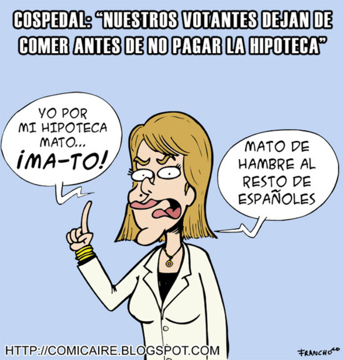 Comicaire - Humor gráfico, tiras cómicas del dibujante Franchu Llopis: Maria Dolores de Cospedal y su puta hipoteca | Partido Popular, una visión crítica | Scoop.it