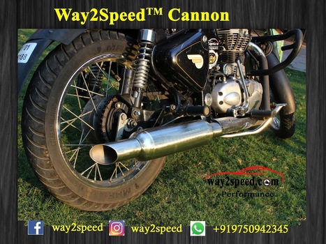 Royal Enfield Free Flow Silencer "way2speed Cannon" | Cars | Motorcycles | Gadgets | Scoop.it