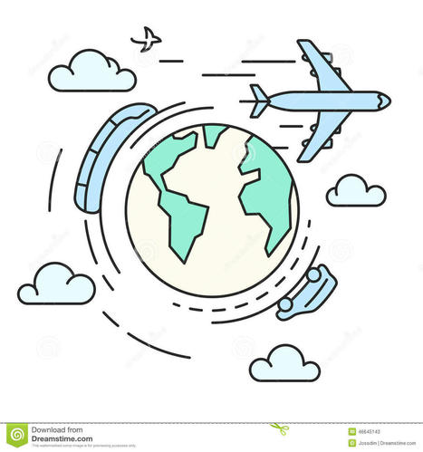 Voyage Autour De La Terre, Transport Illustration de Vecteur - Illustration du continents, avion: 46645143 | Cartes mentales, cartes heuristiques | Scoop.it