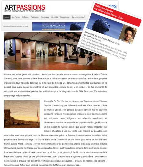 Nouveau salon Paris Beaux-Arts du 1er au 5 avril | Artpassions | Paris Beaux-Arts | Scoop.it