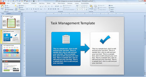 FREE Task Management PowerPoint Template | Free Templates for Business (PowerPoint, Keynote, Excel, Word, etc.) | Scoop.it