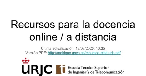 Recursos para la docencia online / a distancia de la ETSIT URJC - Presentaciones de Google | TIC & Educación | Scoop.it