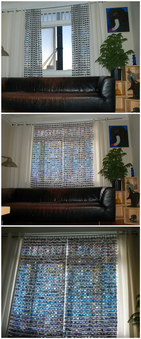 1,152 35mm Film Slides Into Curtain | 1001 Recycling Ideas ! | Scoop.it