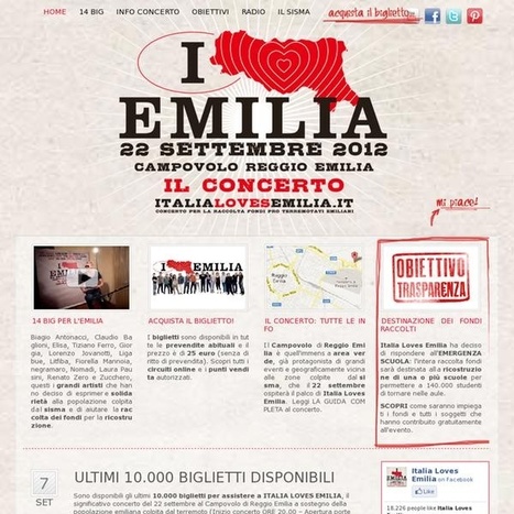 Italia Loves Emilia - 14 big della musica italiana hanno deciso di dare il loro sostegno con un grande e significativo concerto | La Gazzetta Di Lella - News From Italy - Italiaans Nieuws | Scoop.it