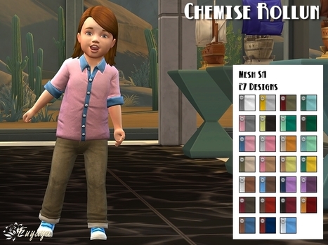 Chemise mixte pour bambins << Fuyaya sur Sims Artists | Les Sims | Scoop.it