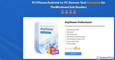 Offre promotionnelle : AnyViewer Professional gratuit ! (Giveaway) | Freewares | Scoop.it