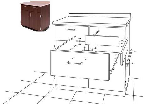 Architectural Casework Cabinet Shop Drawings In Mechanical