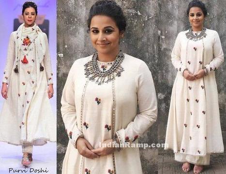 Actress Vidya Balan promoting Kahaani 2 - Purvi Doshi, Actress, Bollywood, Indian Fashion | Indian Fashion Updates | Scoop.it