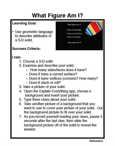 Geometry iPad Activities ~ Mrs.Wideen's Blog | School Leaders on iPads & Tablets | Scoop.it