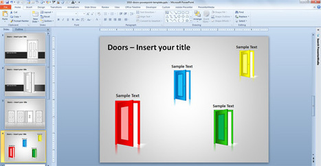Doors PowerPoint Template | Free Business PowerPoint Templates | Scoop.it